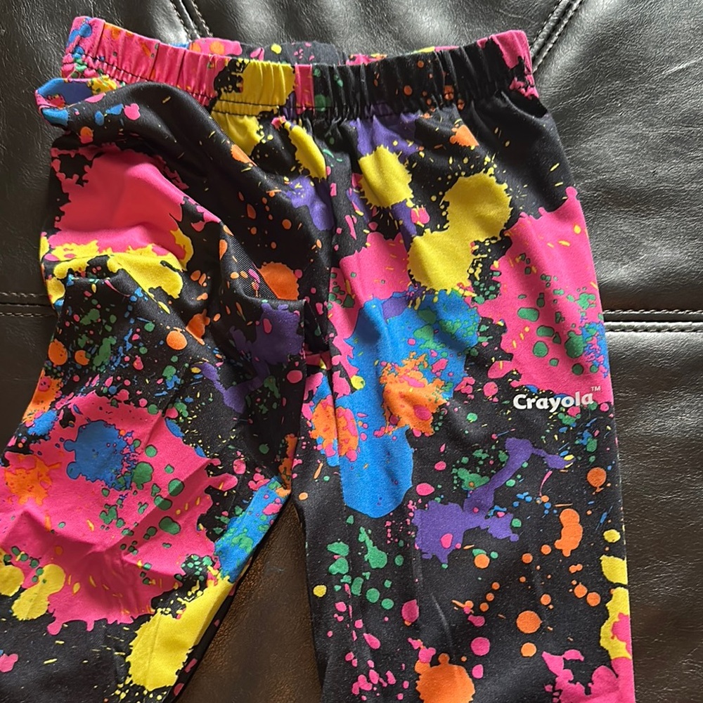 Crayola Pink and Blue Artistic Leggings